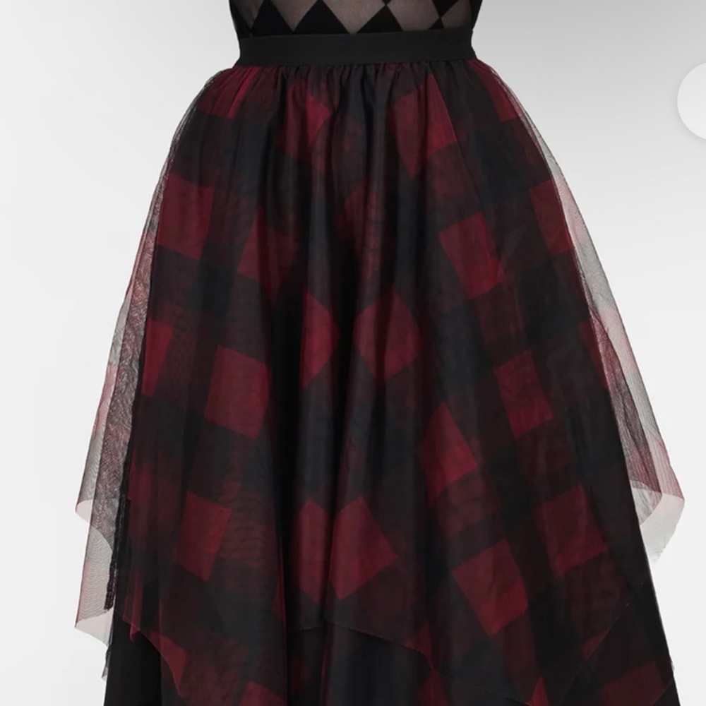 Cirque Layered Tulle Midi Skirt